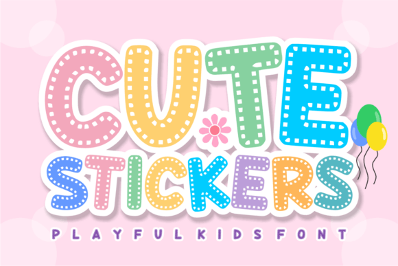 Cute Stickers: A Playful Font for High-Impact Designs