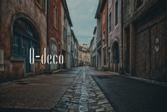 O-deco: A Slim and Elegant Typeface for Distinctive Design