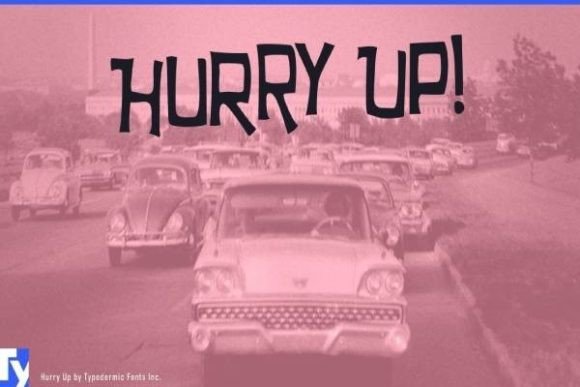 Reviving a Retro Charm: The Hurry Up Display Font